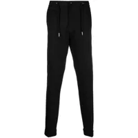 billionaire pantalon de jogging à logo brodé - noir