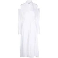 maticevski robe-chemise à manches longues - blanc