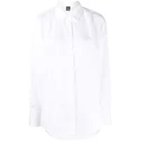 lorena antoniazzi chemise en coton à coupe oversize - blanc
