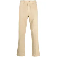 polo ralph lauren pantalon chino à patch logo - marron