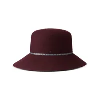 maison michel chapeau new kendall à design repliable - rouge
