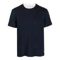 orlebar brown t-shirt à design superposé - bleu