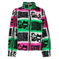 chopova lowena veste colour block à fermeture zippée - multicolore