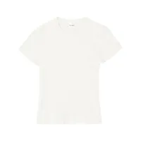 re/done t-shirt en maille pointelle - blanc