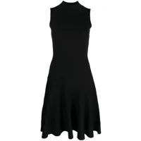 paule ka robe mi-longue à design plissé - noir
