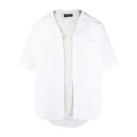 balenciaga chemise à design superposé - blanc