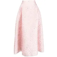 shiatzy chen jupe trapèze à motif en jacquard - rose