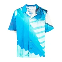 blue sky inn chemise à imprimé abstrait - bleu