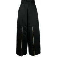 undercover pantalon ample à détails de zips - noir