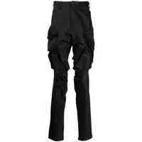 julius pantalon à poches cargo - noir