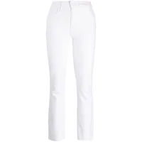 paige jean slim à taille haute - blanc