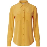 equipment chemise en soie à manches longues - jaune