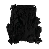 vivetta robe courte à détail de nœud - noir
