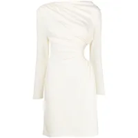acler robe courte nash à fronces - blanc