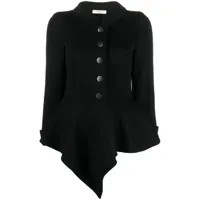 charlott veste boutonnée à design asymétrique - noir