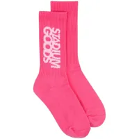 stadium goods® chaussettes à logo - rose