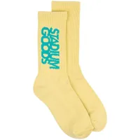 stadium goods® chaussettes à logo - jaune