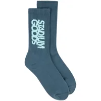 stadium goods® chaussettes à logo - bleu