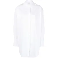 patou robe-chemise à logo imprimé - blanc