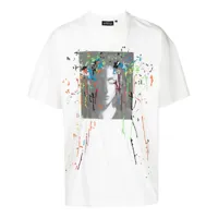mostly heard rarely seen t-shirt lonely wife à broderies - blanc