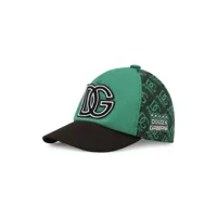 dolce & gabbana kids casquette à logo imprimé - vert