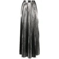 retrofete jupe longue cressida à design plissé - argent