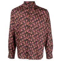 viktor & rolf chemise boutonnée à fleurs - orange