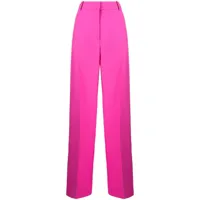 valentino garavani pantalon de tailleur à taille haute - rose