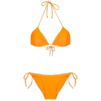 amir slama bikini à bonnets triangles - orange