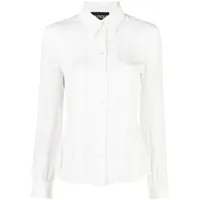 boutique moschino chemise à design plissé - blanc