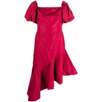 polo ralph lauren robe asymétrique à volants - rose