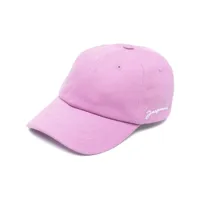 jacquemus casquette à logo brodé - violet