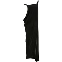 jw anderson robe longue asymétrique à design drapé - noir