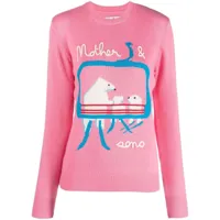 mc2 saint barth pull mother and sons en maille - rose