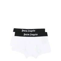 palm angels boxer à bande logo - blanc