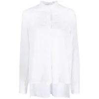 genny chemise à détails brodés - blanc