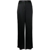 kiki de montparnasse pantalon tuxedo en soie - noir