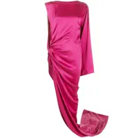 rick owens robe longue edfu à design drapé - violet