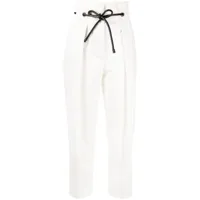 3.1 phillip lim pantalon de tailleur à taille haute - blanc