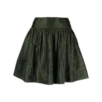 christian dior pre-owned jupe évasée à fronces (années 2010) - vert