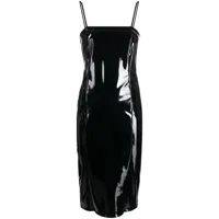wolford robe courte à design superposé - noir