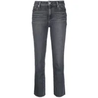 paige jean skinny à coupe courte - noir