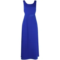 p.a.r.o.s.h. robe mi-longue à découpes - bleu