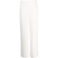 p.a.r.o.s.h. pantalon ample à taille haute - blanc