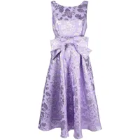 p.a.r.o.s.h. robe mi-longue à fleurs - violet