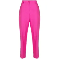 p.a.r.o.s.h. pantalon de tailleur à coupe fuselée - rose