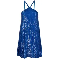 p.a.r.o.s.h. robe courte à sequins - bleu