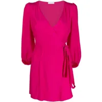 p.a.r.o.s.h. robe courte à taille nouée - rose