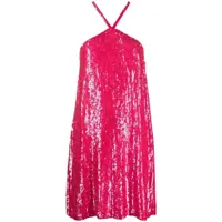 p.a.r.o.s.h. robe courte à sequins - rose