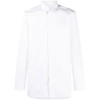 givenchy chemise en coton à motif 4g brodé - blanc